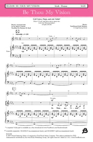 Be Thou My Vision SAB choral sheet music cover Thumbnail